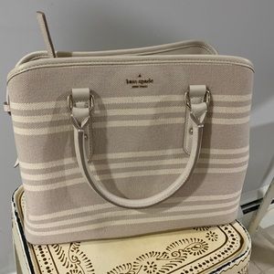 Kate Spade Larchmont Avenue Stripe Fabric Purse